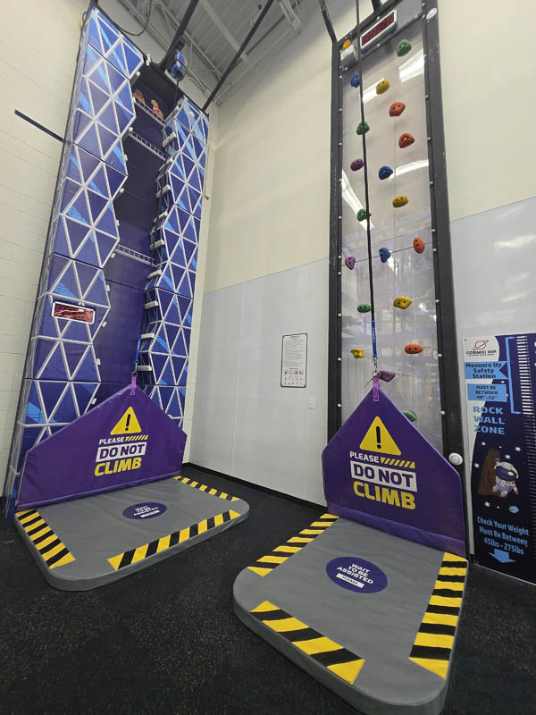 Rockwall Zone at Cosmic Air Adventure Park, Houston area, Texas.