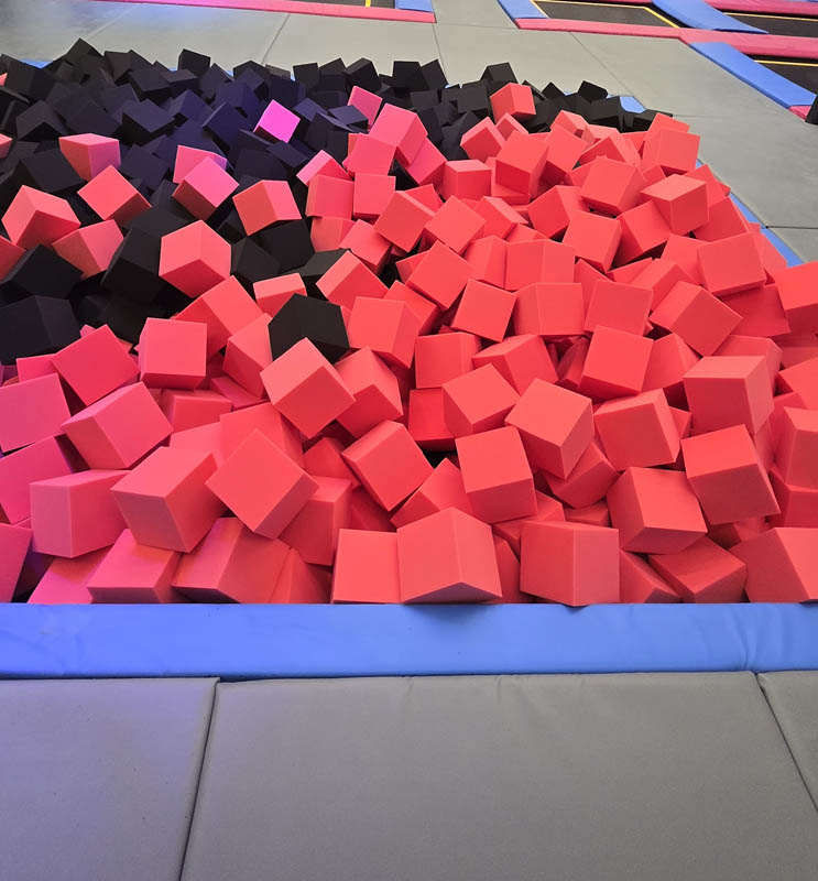 Jump Zone at Cosmic Air indoor park, Webster, Texas, fun for kids.